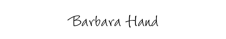 Barbara Hand font preview