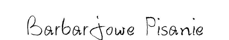 Barbarjowe Pisanie font preview