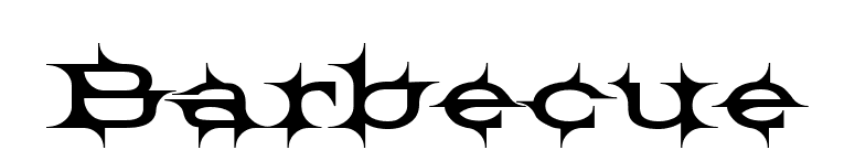 Barbecue font preview