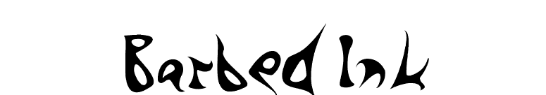 Barbed Ink font preview