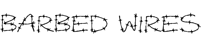 Barbed Wires
 font preview