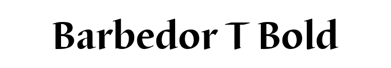 Barbedor T Bold font preview