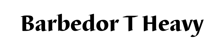 Barbedor T Heavy font preview