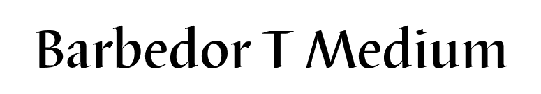 Barbedor T Medium font preview