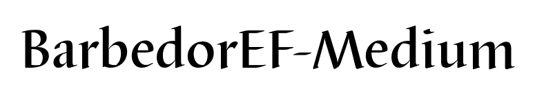 BarbedorEF-Medium font preview