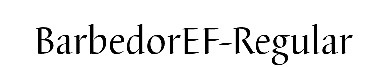 BarbedorEF-Regular font preview