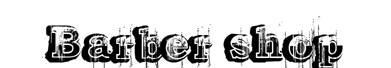 Barber shop font preview