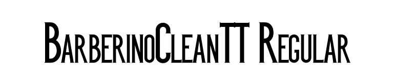 BarberinoCleanTT Regular font preview