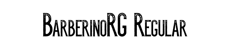 BarberinoRG Regular font preview