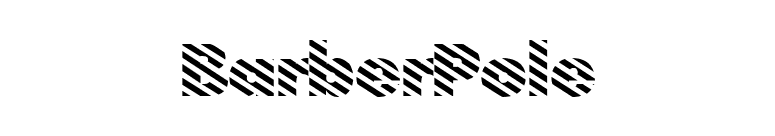BarberPole font preview