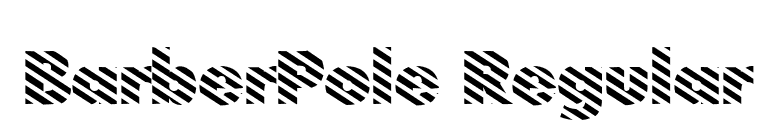 BarberPole Regular font preview