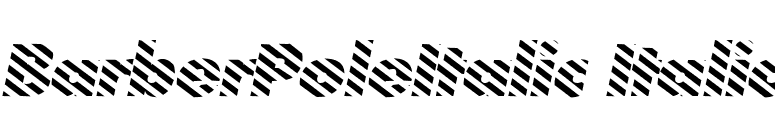 BarberPoleItalic Italic font preview