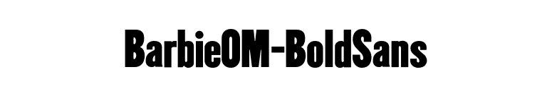 BarbieOM-BoldSans font preview