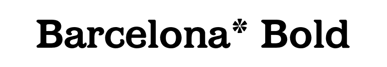 Barcelona* Bold font preview