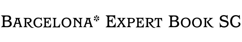 Barcelona* Expert Book SC font preview