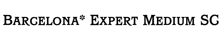 Barcelona* Expert Medium SC font preview