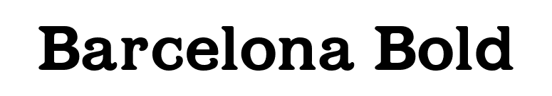 Barcelona Bold font preview