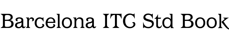 Barcelona ITC Std Book font preview