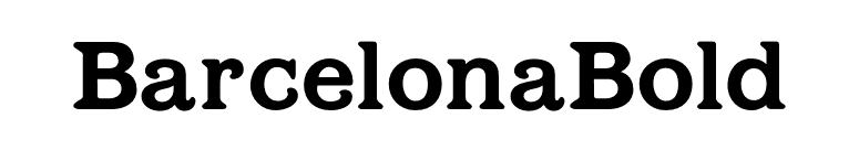 BarcelonaBold font preview