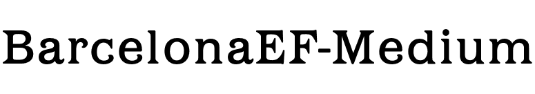 BarcelonaEF-Medium font preview