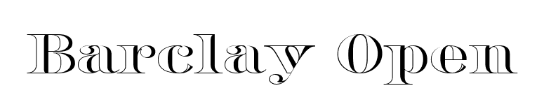 Barclay Open font preview