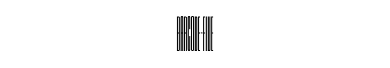Barcode-Five font preview