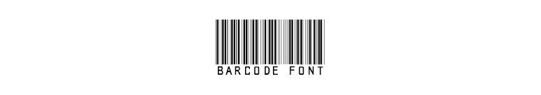 barcode font font preview