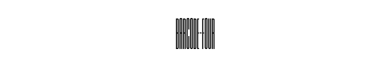 Barcode-Four font preview