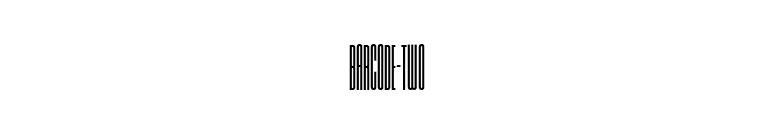 Barcode-Two font preview