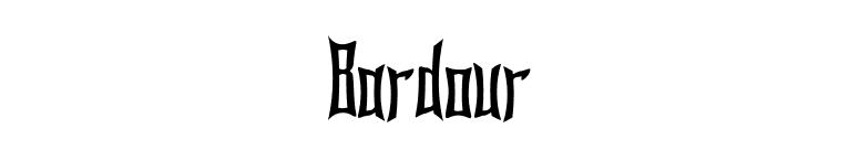 Bardour font preview