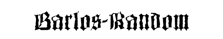 Barlos-Random font preview