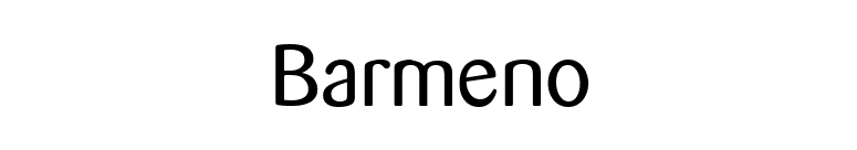 Barmeno font preview