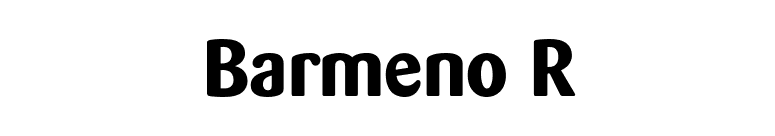 Barmeno R font preview