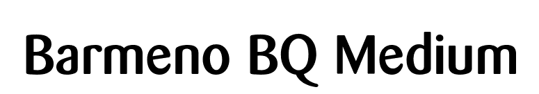 Barmeno BQ Medium font preview