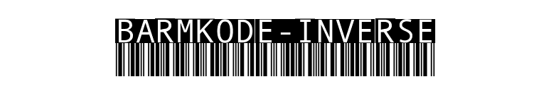 BarMKode-Inverse font preview