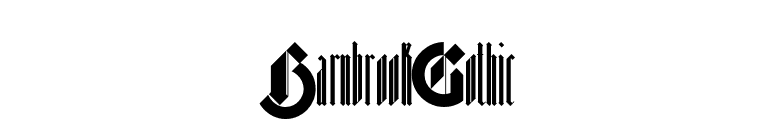 BarnbrookGothic font preview
