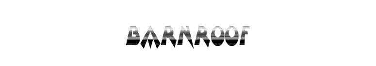 Barnroof font preview