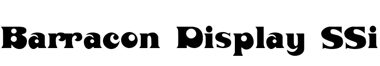 Barracon Display SSi font preview