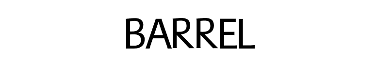 Barrel font preview