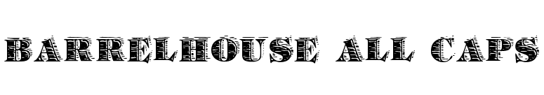 Barrelhouse All Caps font preview