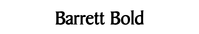 Barrett Bold font preview