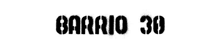 Barrio 30 font preview