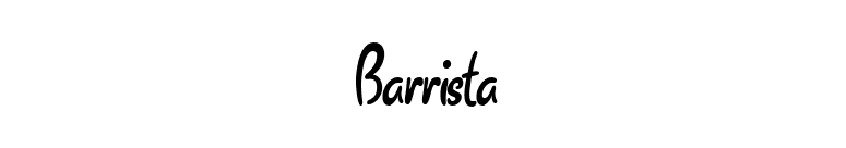 Barrista font preview