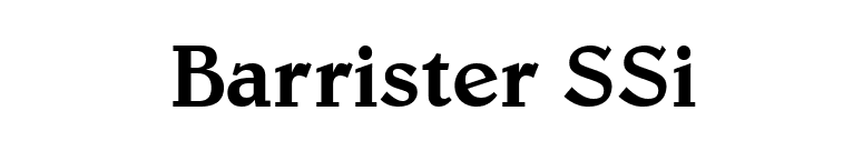 Barrister SSi font preview
