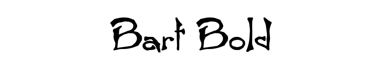 Bart Bold font preview