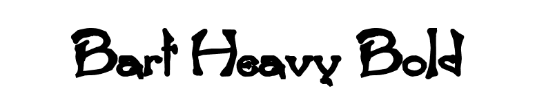 Bart Heavy Bold font preview