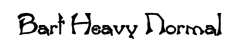Bart Heavy Normal font preview