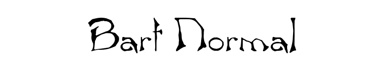 Bart Normal font preview