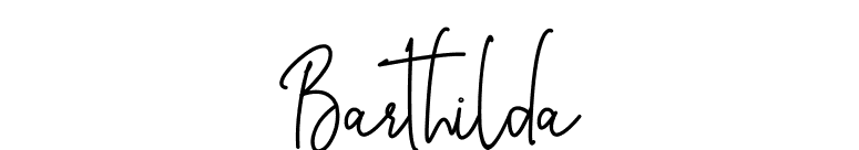 Barthilda font preview