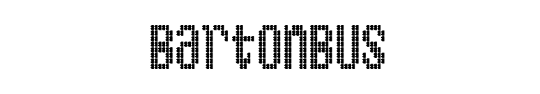 BartonBus font preview